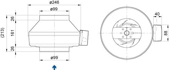 Вентилятор Systemair K 100 M Sileo