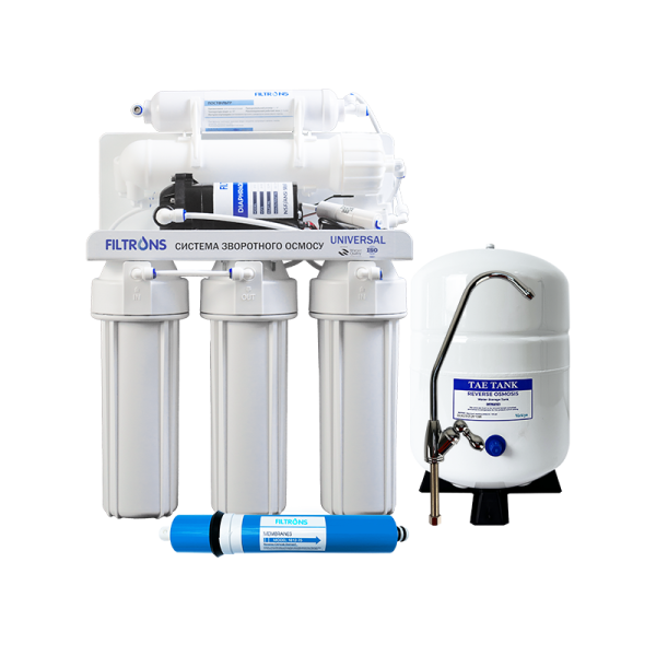 Фильтр обратного осмоса Filtrons UNI-5 PUMP Universal (5-ти ступенчатая система водоочистки с помпой)