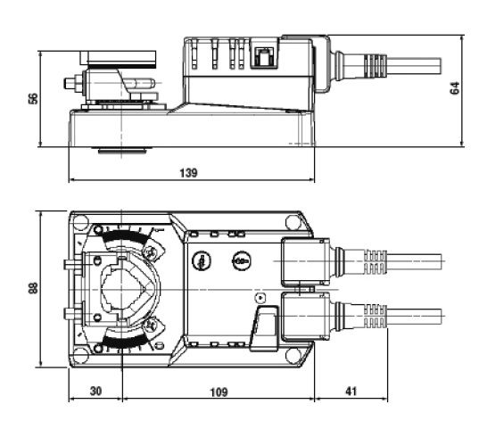 Электропривод Systemair SM24A DAMPER ACTUATOR